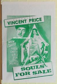 b587 CONFESSIONS OF AN OPIUM EATER one-sheet movie poster R60s V. Price
