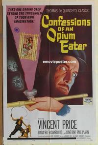 b586 CONFESSIONS OF AN OPIUM EATER one-sheet movie poster '62 Price