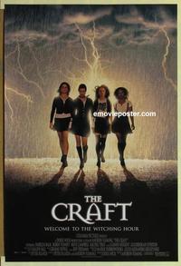 h698 CRAFT DS one-sheet movie poster '96 Neve Campbell, Robin Tunney