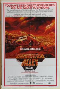 b610 DAMNATION ALLEY one-sheet movie poster '77 Jan-Michael Vincent