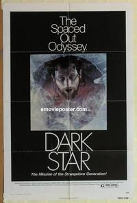 b613 DARK STAR one-sheet movie poster '75 John Carpenter sci-fi!