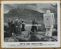 h165 DEVIL GIRL FROM MARS #2 English Front of House movie lobby card '55 robot!