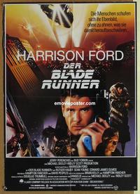 b182 BLADE RUNNER German movie poster '82 Harrison Ford, Rutger Hauer