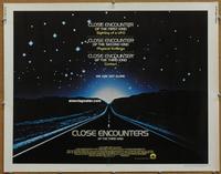 b390 CLOSE ENCOUNTERS OF THE THIRD KIND half-sheet movie poster '77