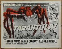 b431 TARANTULA half-sheet movie poster R64 gigantic spider horror!