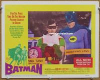 h297 BATMAN movie lobby card #6 '66 Adam West, Burt Ward, DC Comics!