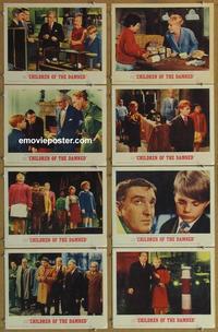 h233 CHILDREN OF THE DAMNED 8 movie lobby cards '64 horror sequel!