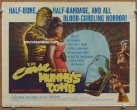 h198 CURSE OF THE MUMMY'S TOMB movie title lobby card '64 Hammer horror!