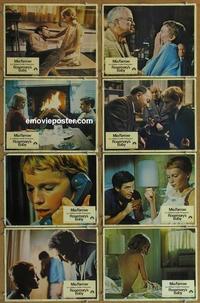 h272 ROSEMARY'S BABY 8 movie lobby cards '68 Polanski, Mia Farrow
