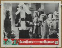 h504 SANTA CLAUS CONQUERS THE MARTIANS #3 movie lobby card '64 wacky!