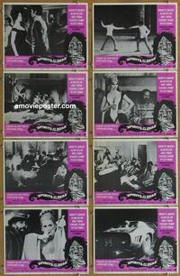 h276 SPIRITS OF THE DEAD 8 movie lobby cards '69 Federico Fellini
