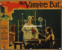 h526 VAMPIRE BAT movie lobby card '33 Lionel Atwill, Fay Wray
