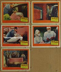 h572 VAMPIRE 5 movie lobby cards '57 John Beal, Coleen Gray