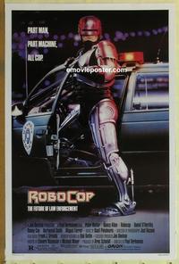 h867 ROBOCOP one-sheet movie poster '87 Paul Verhoeven, classic sci-fi!