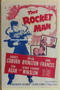 b966 ROCKET MAN one-sheet movie poster '54 Charles Coburn, Francis