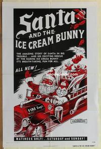 b971 SANTA & THE ICE CREAM BUNNY one-sheet movie poster '72 wild & surreal!