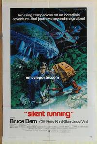 h003 SILENT RUNNING one-sheet movie poster '72 Bruce Dern, Akimoto art!
