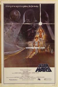 h891 STAR WARS style A 1sh movie poster '77 George Lucas classic!
