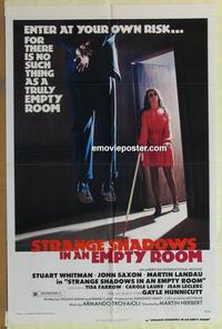 h036 STRANGE SHADOWS IN AN EMPTY ROOM one-sheet movie poster '77 creepy!