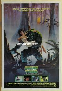 h045 SWAMP THING one-sheet movie poster '82 Wes Craven, Adrienne Barbeau