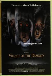 h921 VILLAGE OF THE DAMNED advance one-sheet movie poster '95 Carpenter