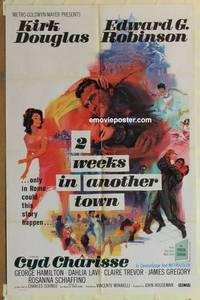 d198 TWO WEEKS IN ANOTHER TOWN one-sheet movie poster '62 Kirk Douglas