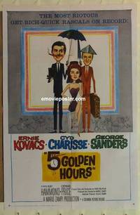 c027 5 GOLDEN HOURS one-sheet movie poster '61 Ernie Kovacs, Cyd Charisse