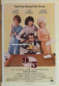 c034 9 TO 5 one-sheet movie poster '80 Dolly Parton, Jane Fonda, Tomlin