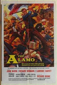 c054 ALAMO one-sheet movie poster '60 John Wayne, Reynold Brown artwork!