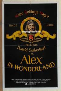 c055 ALEX IN WONDERLAND one-sheet movie poster '71 Donald Sutherland