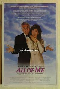 c067 ALL OF ME one-sheet movie poster '84 Steve Martin, Lily Tomlin