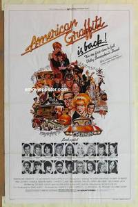 c082 AMERICAN GRAFFITI one-sheet movie poster R78 George Lucas