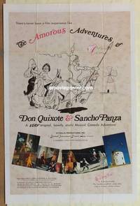c086 AMOROUS ADVENTURES OF DON QUIXOTE & SANCHO PANZA one-sheet movie poster ----