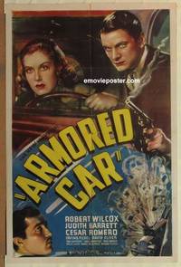c113 ARMORED CAR one-sheet movie poster '37 Robert Wilcox, Judith Barrett