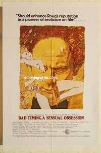 c137 BAD TIMING one-sheet movie poster '80 Roeg, Garfunkel, Russell