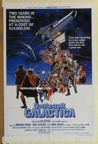 c153 BATTLESTAR GALACTICA style D one-sheet movie poster '78 Richard Hatch