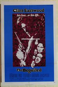 c166 BEGUILED one-sheet movie poster '71 Clint Eastwood, Geraldine Page