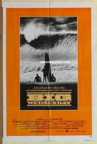 c182 BIG WEDNESDAY one-sheet movie poster '78 Jan-Michael Vincent, surfing!