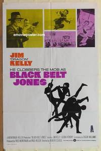 c192 BLACK BELT JONES one-sheet movie poster '74 Jim Kelly, martial arts!