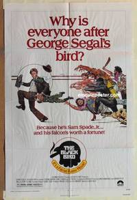 c193 BLACK BIRD one-sheet movie poster '75 George Segal, Maltese Falcon!