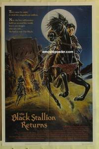 c200 BLACK STALLION RETURNS one-sheet movie poster '83 Teri Garr, horses!