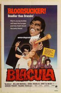 c204 BLACULA one-sheet movie poster '72 blaxploitation vampire classic!