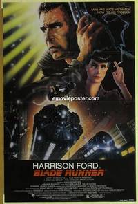 c205 BLADE RUNNER one-sheet movie poster '82 Harrison Ford, Rutger Hauer