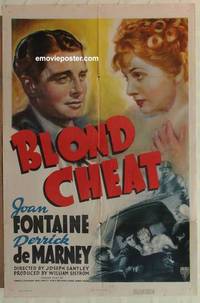 c210 BLOND CHEAT one-sheet movie poster '38