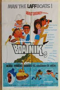 c220 BOATNIKS one-sheet movie poster '70 Walt Disney, Phil Silvers