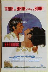 c232 BOOM one-sheet movie poster '68 Elizabeth Taylor, Richard Burton