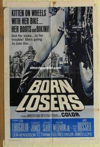 c235 BORN LOSERS one-sheet movie poster '67 Tom Laughlin IS Billy Jack!