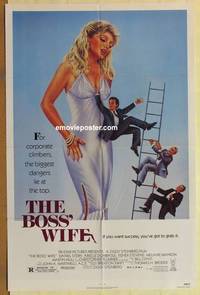 c236 BOSS' WIFE one-sheet movie poster '86 Daniel Stern, sexy image!