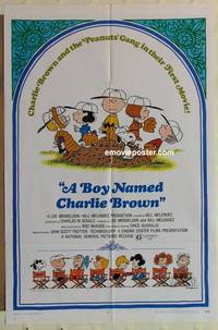 c239 BOY NAMED CHARLIE BROWN one-sheet movie poster '70 Peanuts, Snoopy