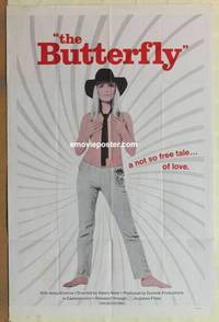 c271 BUTTERFLY one-sheet movie poster '70s not so free love!